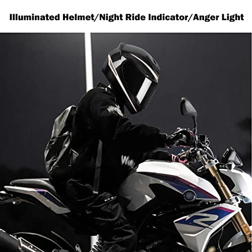 Motorcycle Helmet Light Kit, 3 Mode Ride Signal LED Light Night Riding Signal Helmet Light for Motorcycle Bike Helmet,Ice Blue - color: Ice Blue