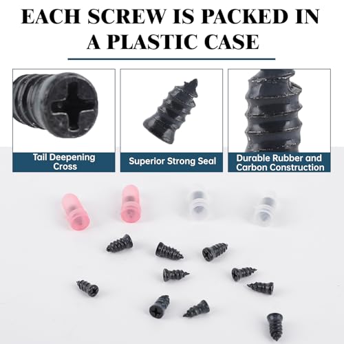 70 PCS Tire Repair Rubber Nail Kit, Screw in Tire Plugs Spiral Rubber Nails, Self Service Puncture Repair Tool for Car, Truck, Motorcycle, Tractor - size: 70PCS