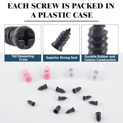 30 PCS Tire Repair Rubber Nail Kit, Vacuum Tire Repair Kits Spiral Rubber Nails, Self-Service Screw in Tire Repair Plugs for Car, Truck, Motorcycle, Tractor Tire Puncture Repair - size: 30PCS
