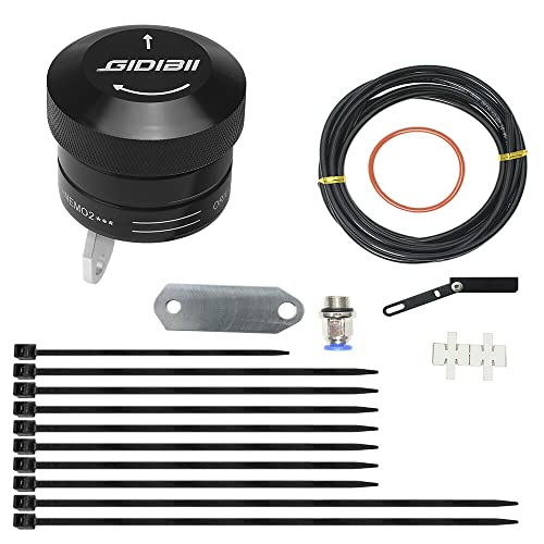 Universal Motorcycle Chain Oiler Lubricator Oiler Auto Hand Control Motorbike Oil Cup Part (Black) - color: Black