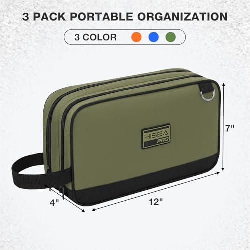 HISEA Small Tool Bag, 12 Inch Tools Pouch with 2 Pockets and Adjustable Shoulder Strap, Small Tool Organizer and Storage with Zipper for Electrican, Travel, Green - color: Green