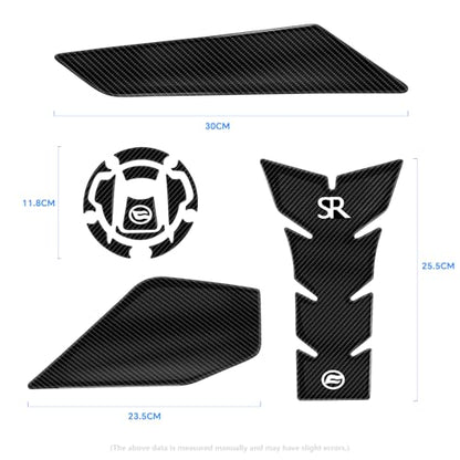for CFMOTO 450SR Motorcycle Tank Pad Gas Tank Protector Compatible with CFMOTO 450SR CF Moto SR450 450 SR 450SS 5D Anti Slip Tank Pad Stickers Gas Oil Fuel Tank Pad Protectors - size: For 450SR