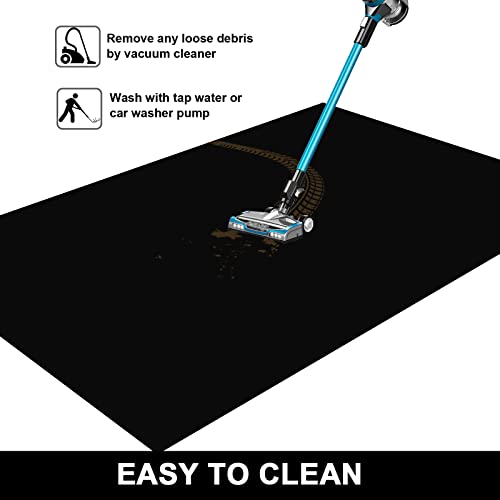 AiBOB Garage Floor Mat, 36 X 50 inches, Oil Spill Mat Under Car, Waterproof Backing Absorbent Pad Protects Floor, Durable, Reusable, Black - size: 50'' X 36''