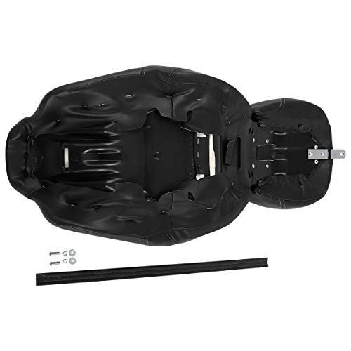 Low-Profile Rider Driver Passenger Pillion Seat Set Fits for Harley Touring 2009-2023 Road King FLHR Street Glide Road Glide Street Glide Ultra Limited - color: Seat Blue