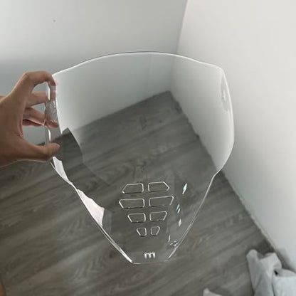YMTSGEA Airflite Helmet Visor Replacement for IC-06.Motorcycle Helmet Shield Windshield Sunshield PC Lens UV Protection Compatible with Airflite IC-06 (Clear) - color: Clear