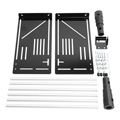 XMT-MOTO Black Wall Mount Storage Rack Fit for Harley Tour Trunk Electra Street Road Glide