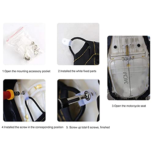 Under Seat Storage Bag,PU Leather Motorcycle Scooter Under Seat Storage Pouch Bag Organizer