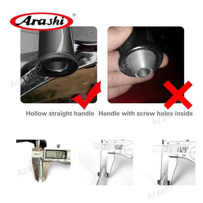 Arashi 7/8" 22mm Universal Motorcycle Handlebar Brake Clutch Lever Protector Hand Guards Handguards for CBR600RR CBR1000RR S1000RR YZF R1 R3 R6 R7 MT09 Ninja 250R 300 400 GSXR 1000 600 750 1300 Gray