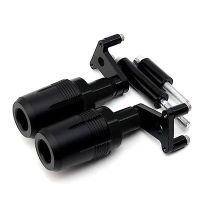 Compatible with 2026 Ninja 500 Ninja 500SE 2025 Z500 SE 2024 Ninja 400 Ninja400 Z400 Z 400 2018-2026 CNC Motorcycle Frame Sliders Crash Pad Falling Protection - color: CNC Black
