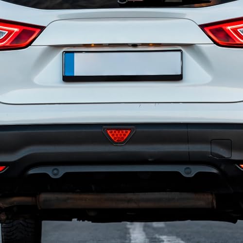 LED Triangle Tail Brake Light for Car Rear Bumper, Vehicle Emergency Flashing Warning Lamp, Red Set for Universal Auto Safety and Anti-collision