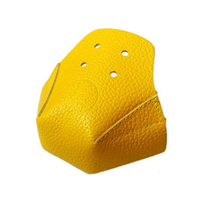 100% Real Cowhide | Toe Cap Guard Protectors | Roller Skate Derby Speed 1 Pair(Yellow) - color: Yellow