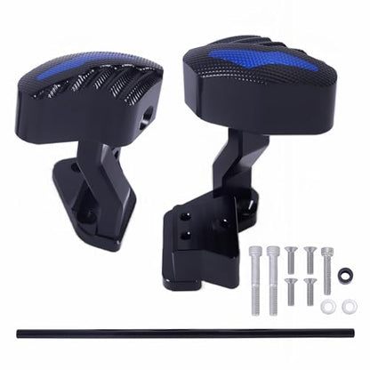 CNC Engine Frame Sliders Cover for SUZUKI Hayabusa GSX1300R GSXR 1300 2021-2023 Gen 3 Motorcycle Engine Crash Bunds Pads Slider Protector Cover Falling Protection Guard for GSX-R1300, Black
