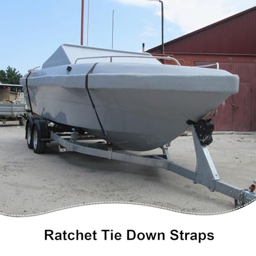 6 Pcs Ratchet Tie Down Straps Heavy Duty, 1 Inch x 6.5 Feet Cargo Control Endless Ratchet Straps, Black Ratchet Strap for Cargo, Motorcycles, Luggage