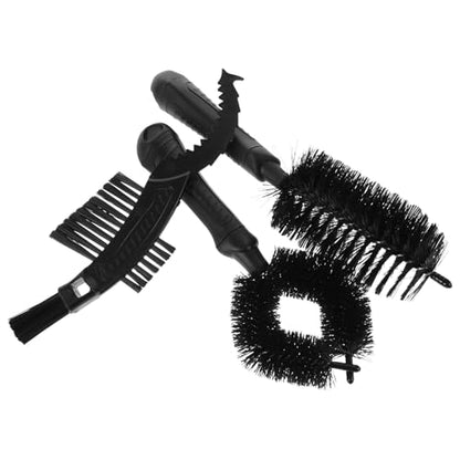 Mikinona Bike Chain Cleaner Brush Set 3pcs Ergonomic Motorcycle Chain Cleaning Tool Multi-Function Reusable Brush Kit for Bicycle and Motorcycle Maintenance