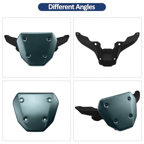 Compatible with Yamaha MT09 MT-09 MT09 SP 2024-2025 Motorcycle Wind Deflector Front Windscreen Fly Screen(Titanium) - color: Titanium