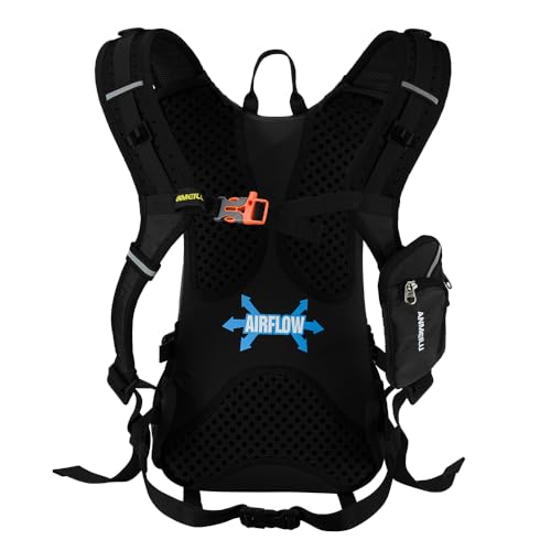Outdoor Cycling Backpack, 18L, Black - color: black, size: Backpack and Water Bag