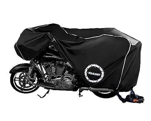 Heavy Duty Motorcycle Cover - Motorcycle Covers Waterproof Outdoor Storage - Motorcycle Cover Waterproof Outdoor - Dirt Bike Covers (Black, XX-Large) - color: Black, size: XX-Large