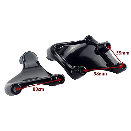 Rear Passenger Footpegs Foot Rests Pedal Mount Fits for Harley Sportster 883 1200 2014 2015 2016 2017 2018 2019 2020 2021 2022,Black - color: Black For Lion Paw Style