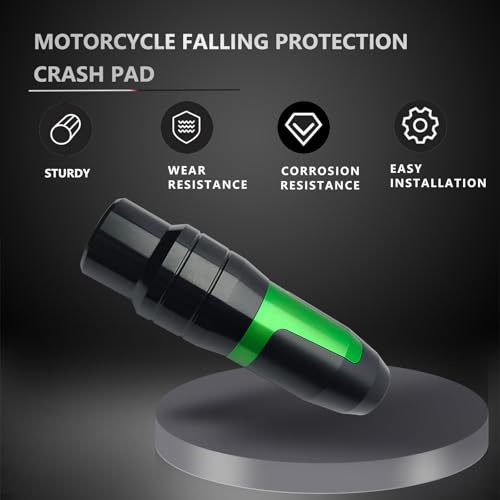 Universal Rear Frame Sliders Crash Pad Replacement for B-MW Kawasaki Yamaha Honda Suzuki CNC Aluminum Motorcycle Accessories Anti Falling Protection(Green) - color: Green