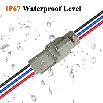 14 AWG 3 Pin DT Connector Waterproof Automotive Electrical Connector, Male and Female Way Auto Electrical Wire Connectors Harness for Car Truck Boat Motorcycle Trike Caravan - 3 Pack - style: 3 Pin-3 Sets