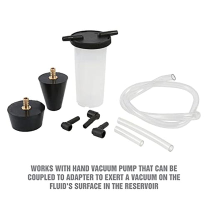 OEMTOOLS 27311 Power Steering and Brake Bleeder Kit, Removes Air from Fluid Lines After Repairs, Vacuum Adapter Kit for Reservoir Bleeding, Compatible with Most Pumps and Systems - style: Power Steering Bleeder Kit