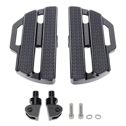 Adjustable Motorcycle Foot Pegs for Honda Rebel 300/500 2017-2025 | Motorcycle Highway Pegs, 360° rotatable with 3 tilt positions, CNC aluminum corrosion-resistant, bolt-on install