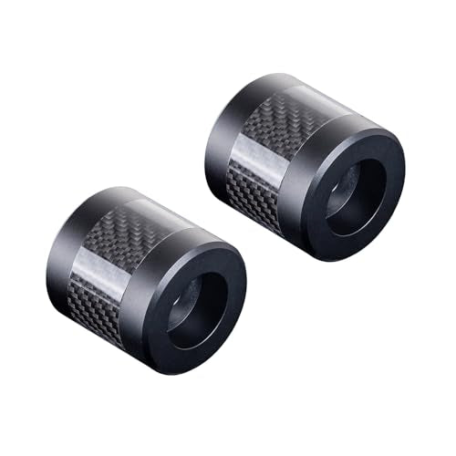 Advanblack Protek Machined CNC Alumium with Carbon Fiber Inlay Crash Bar Slider (Black CNC w/Carbon Inlay) - color: Black CNC w/ Carbon Inlay