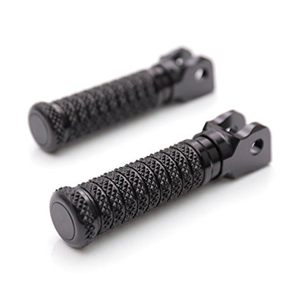 MC MOTOPARTS POLE Black CNC Front Foot Pegs Compatible with YZF R3 2015-2017 18 19 20 21 - color: Black, size: Standard