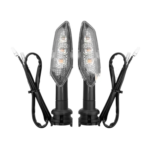 Indicators Flowing Motorcycle Front Rear Turn Signal Flasher Indicator Light for MT25 MT03 MT15 MT07 MT09 MT01 MT125 for Tracer 900 700 - color: 1 Pair-Clear
