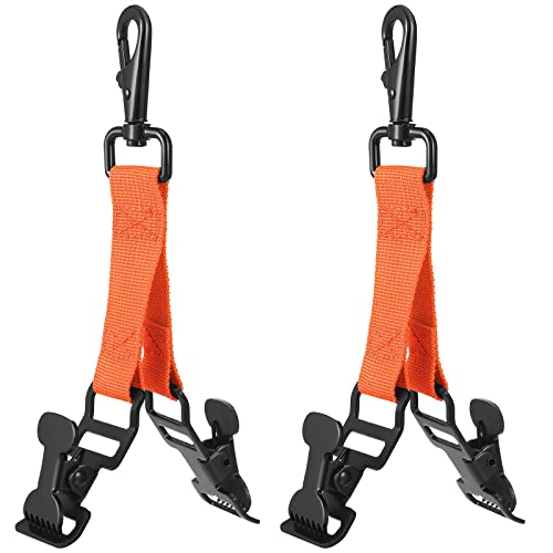 Yingzhao 2 Pieces Firefighter Glove Clip for Work Safety Glove Holder Strap Belt Clip for Work Firefighter Rescue - color: Red