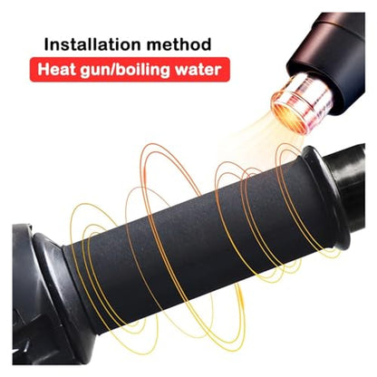 for BM&W R1200RT R1250RT R1200RS R1250RS Motorcycle Universal Heat Shrinkable Grip Cover Nonslip Handlebar Grip Handlebars Grips - color: R1200RS