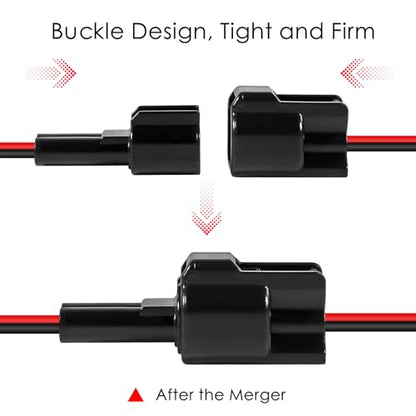 8Pcs 2 Pin Waterproof Connector Electrical Wire Plug Car Auto 2 Way Male Female Quick Disconnect Harness Connectors Plug Socket for Car Truck Motorcycle Marine Boat and Other Wire Connection - size: 8pcs 2 pin