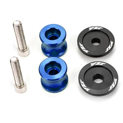 MOWOK Fit For Yamaha YZF R1 R3 R6 R7 R9 R15 R25 R125 YZF600R YZFR3 YZFR9 YZFR1 YZFR6 Accessories M6 Motorcycle Swingarm Spools Sliders Swing Arm Stand Screws (Blue) - color: Blue