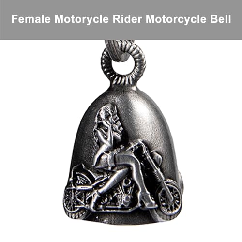 Dream Apparel Motorcycle Bell Guardian Angel Drive Away Gremlin, Biker Bell for Men Women Rider Riding, Good Luck Gift - style: Sexy Female and Motorcycle
