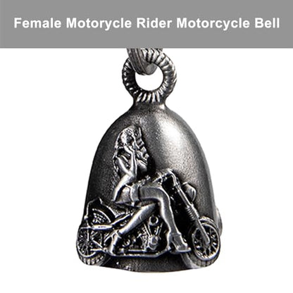 Dream Apparel Motorcycle Bell Guardian Angel Drive Away Gremlin, Biker Bell for Men Women Rider Riding, Good Luck Gift - style: Sexy Female and Motorcycle