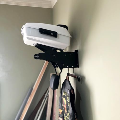 Tour Pack Wall Mount Depot Wall Storage Rack for Trunk Pak Mounting Luggage Rack Backrest Sissy Bar Compatible for Harley Touring Road Street Glide Road King Electra CVO and Indian