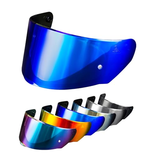 PSLER Assault Rapid Stream Outer Helmet Visor - Motorcycle Helmet Face Shield Accessories Replacement for Assault Rapid Stream Outer FF320 FF353 FF328 FF800,Deep Blue - color: Deep Blue