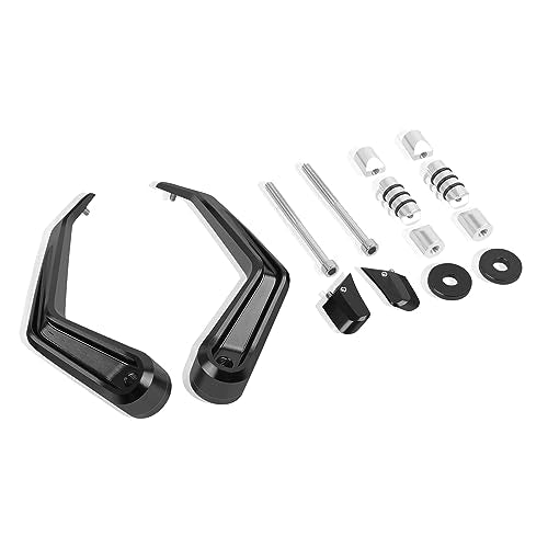 Compatible with 7/8" 22mm Brake Clutch Lever Guard CNC Aluminum Black Motorcycle Handlebar Levers Protector Accessories - color: Black