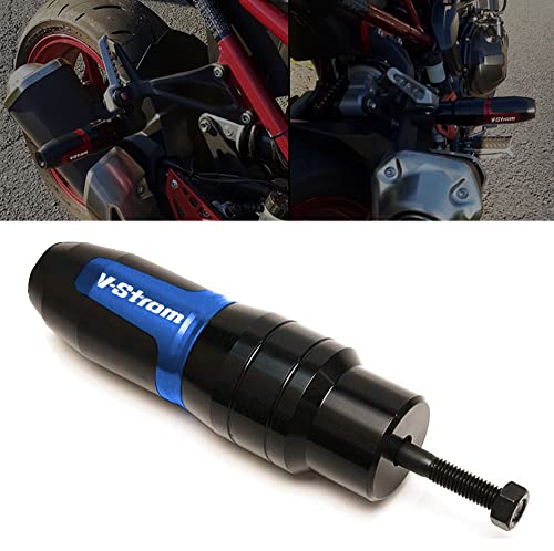 For SUZUKI V-Strom 250 650 1000 DL250 DL650 DL1000/V-Strom1000/XT Motorcycle CNC Aluminum Frame Crash Pad Exhaust Sliders Crash Protector slider - color: blue