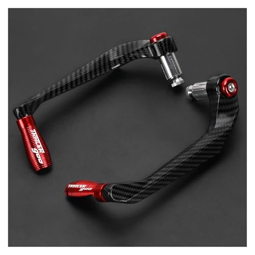 For TRACER900 Tracer 900 900gt 2018-2024 2022 Motorcycle Accessories Handlebar Grips Guard Brake Clutch Levers Protector(Rojo) - color: Rojo