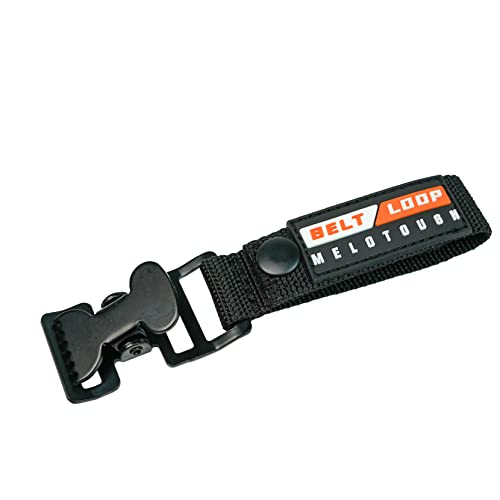 MELOTOUGH Firefighter Glove Strap | Work Glove Holder Clip with Glove Leash Swivel Snap Hook,Alligator Clip - color: Black