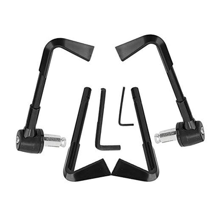 EVGATSAUTO Motorcycle Lever Guards, CNC Front Brake Lever Guard Motorbike Handgrip Guard Motorbike Protector Handlebar(Black)