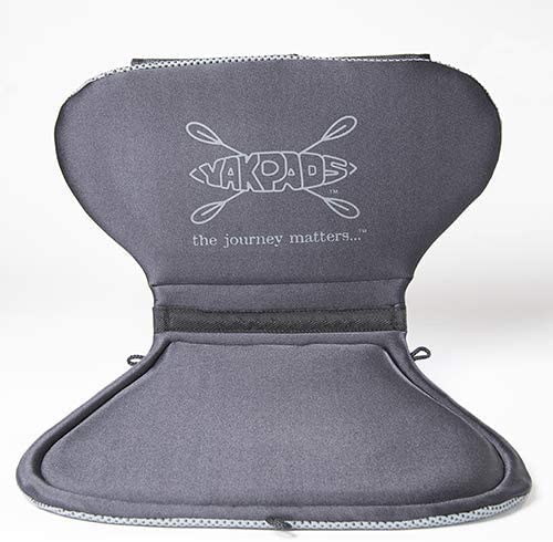 Low Back Cushioned Seat Pad, Gel Seat Pad for Kayaks, Portable Seat Cushion for Outdoor Watersports and Recreation - Cascade Creek (Low Back) - color: Black
