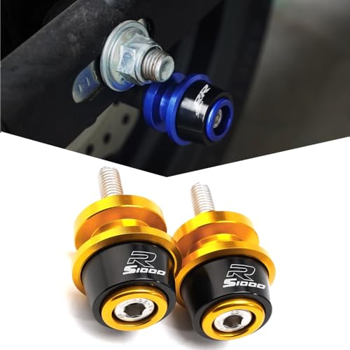 FOR S1000R/S1000RR/S1000XR 2019 2020 2021 2022 2023 2024 M8 8mm Swingarm Spools Slider Motorcycle Accessories (golden color,S1000R) - color: golden color, size: S1000R