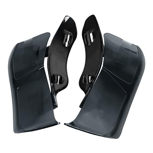 Smoke Adjustable Fairing Air Deflectors Side Wing Windshield for Harley Road Glide 2015-2023 - color: Smoke