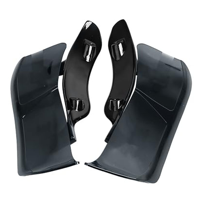 Smoke Adjustable Fairing Air Deflectors Side Wing Windshield for Harley Road Glide 2015-2023 - color: Smoke