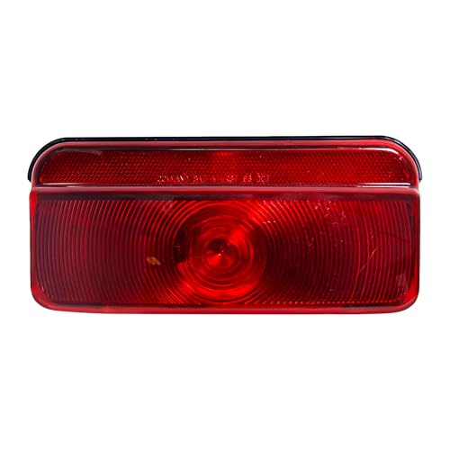 Command Electronics OEM 12V Incandescent RV & Trailer Tail Light - Made in USA - Brake Light with Built-in Reflector - Hardware & Connectors Included | Black Trim (1 Pack) - size: 1 Pack, style: Standard