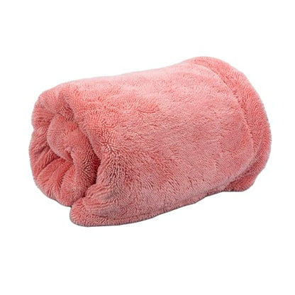 Maxshine 24" x 36" Universal Pink Car Drying Towel – 1200 GSM Rinse-Free Double-Sided Microfiber – Plush, Super Absorbent Towel for Car Wash & Detailing - size: 24" x 36" Pink