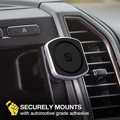 Scosche MP2ODVM-XTSP MagicMount Pro2 Dash/Vent/Window 4-in-1 Magnetic Cell Phone Holder Car Mount Kit Compatible with MagSafe, iPhones, Galaxy, Pixel & All Smartphones - style: Dash / Vent w/ Swingarm