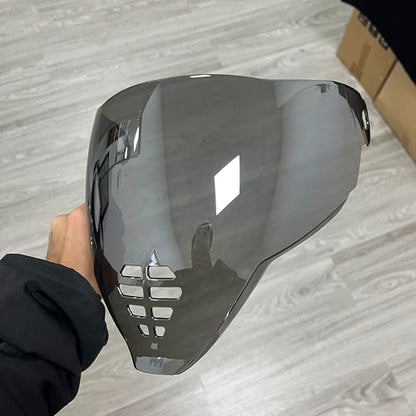 YMTSGEA Airflite Helmet Visor Replacement for IC-06.Motorcycle Helmet Shield Windshield Sunshield PC Lens UV Protection Compatible with Airflite IC-06 (Silver) - color: Silver